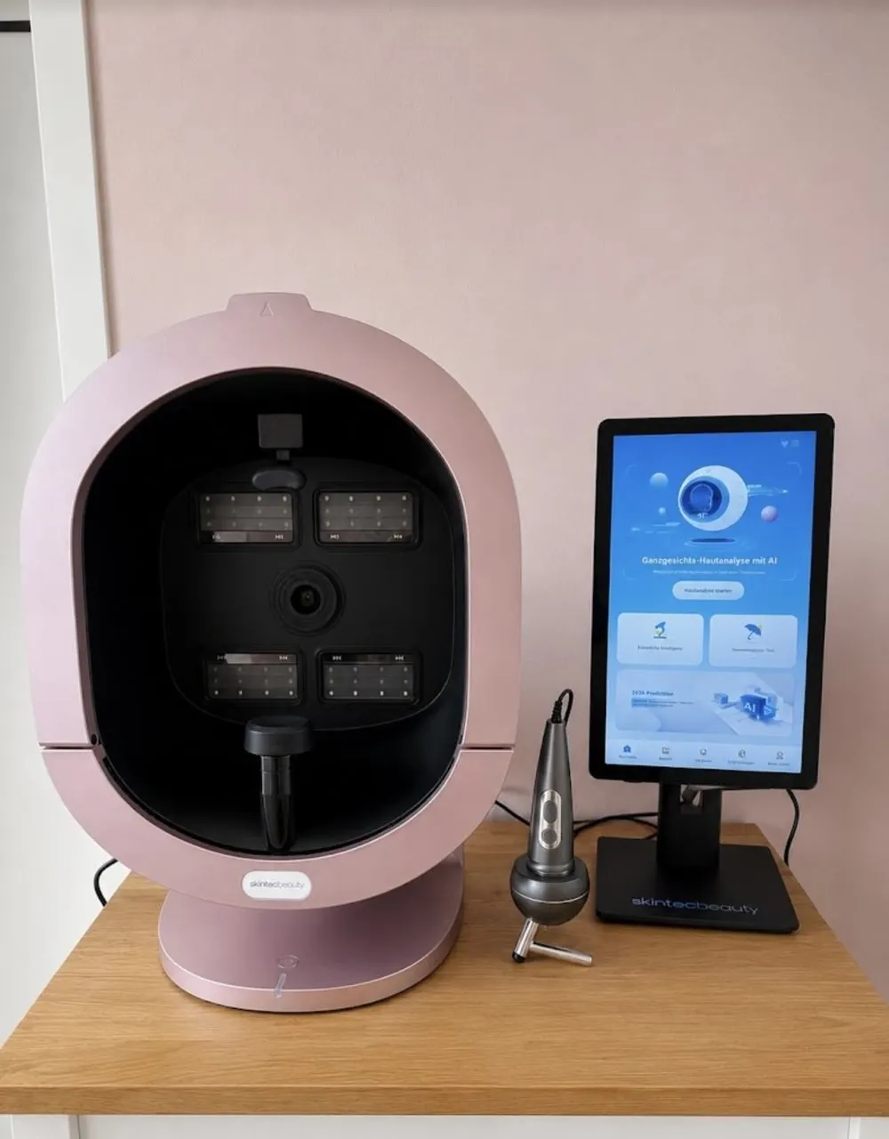 KI-Hautanalyse-Gerät von skintecbeauty für die kostenlose Hautanalyse in Frankfurt